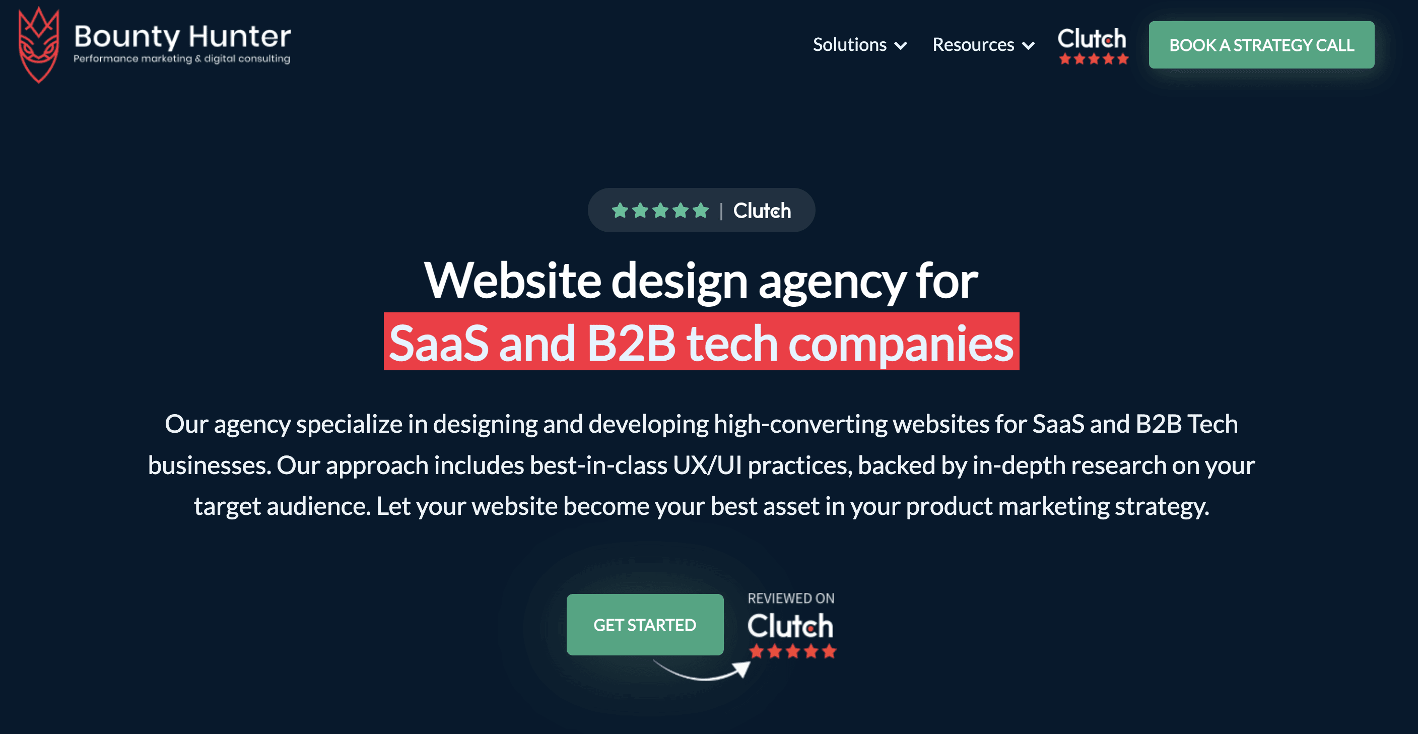 SaaS website